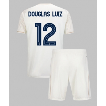 Billige Fotballdrakt Nottingham Forest Douglas Luiz #12 Replika Bortedraktsett Barn 2025-26 Kortermet (med bukser)
